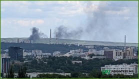 FOTO // Incendiu puternic la Ciocana. Fumul a acoperit tot sectorul
